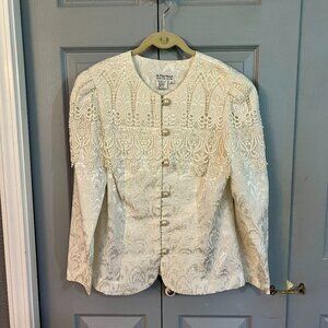 Lacy Formal Top by In the Mood in Ivory